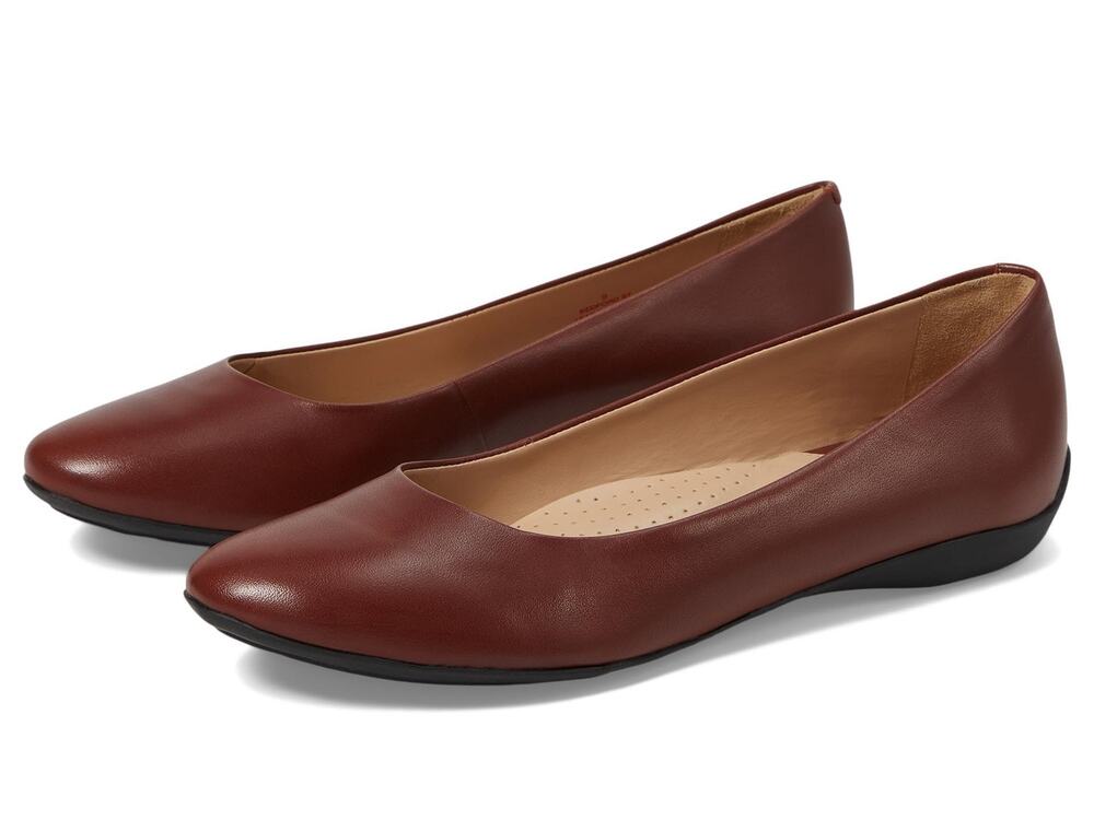 MARC JOSEPH NEW YORK FEMALE BEDFORD ST FLAT MAHOGANY BURNISHED NAPA 7.5 MEDIUM